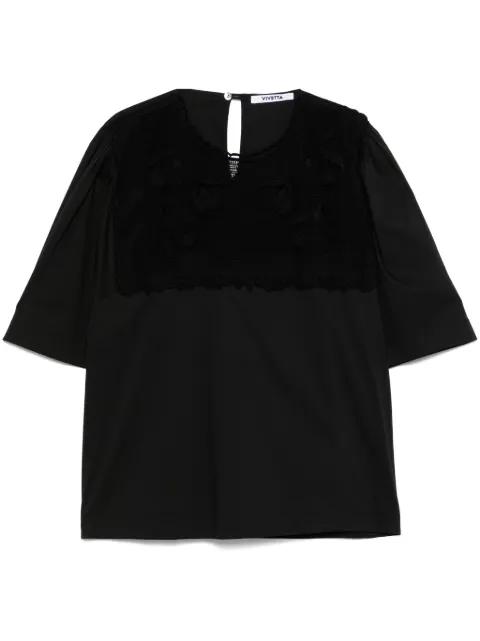 embroidered top by VIVETTA