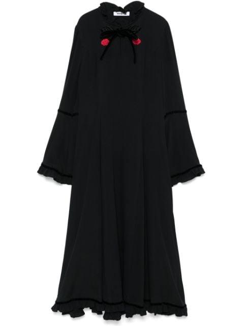 floral-embroidered dress by VIVETTA