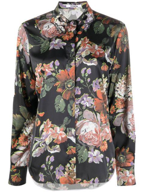 floral-print long-sleeve shirt by VIVETTA