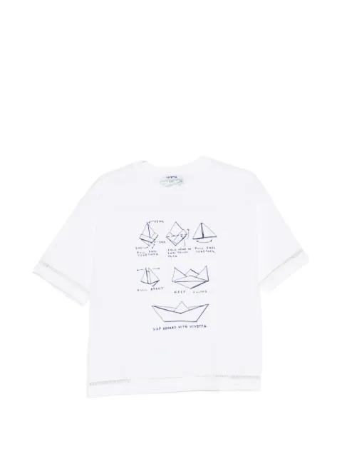 graphic-print T-shirt by VIVETTA