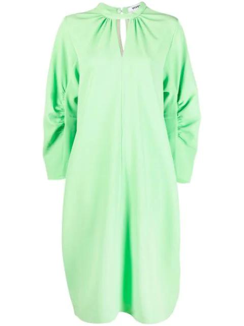 keyhole stretch-jersey dress by VIVETTA