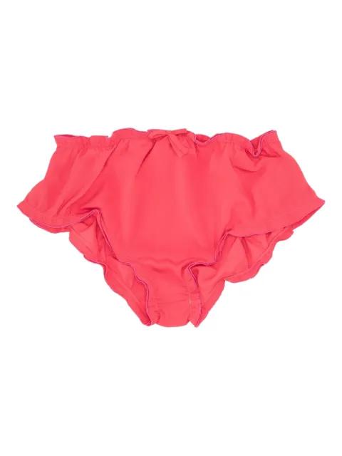 ruffled bow-detail briefs by VIVETTA
