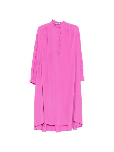 ruffled-trim gathered dress by VIVETTA