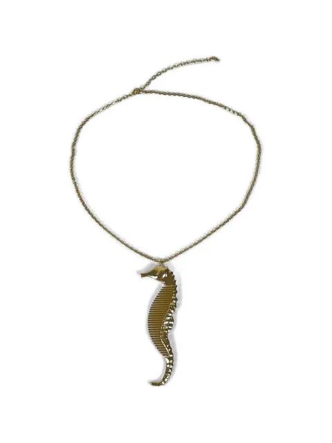 seahorse-pendant cable-link necklace by VIVETTA
