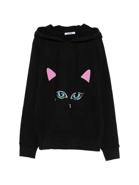 sequin-appliqué hoodie by VIVETTA