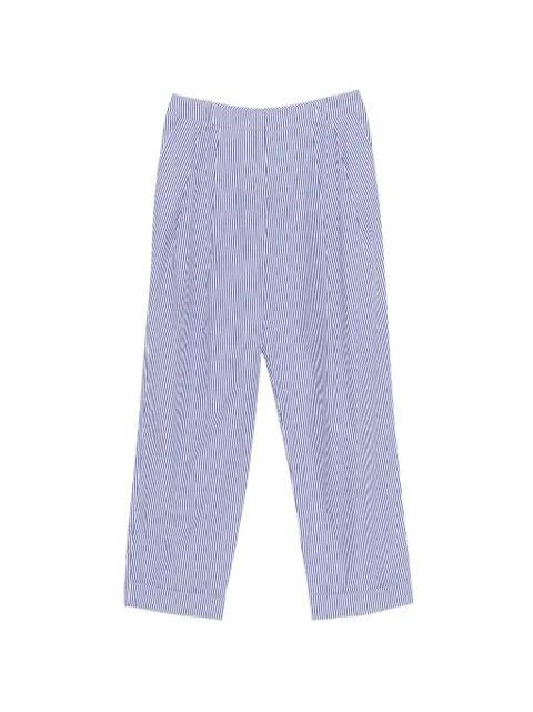 striped pleated trousers by VIVETTA