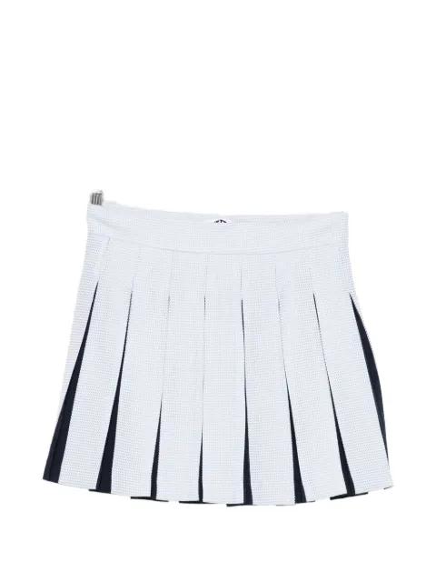 textured pleated mini skirt by VIVETTA