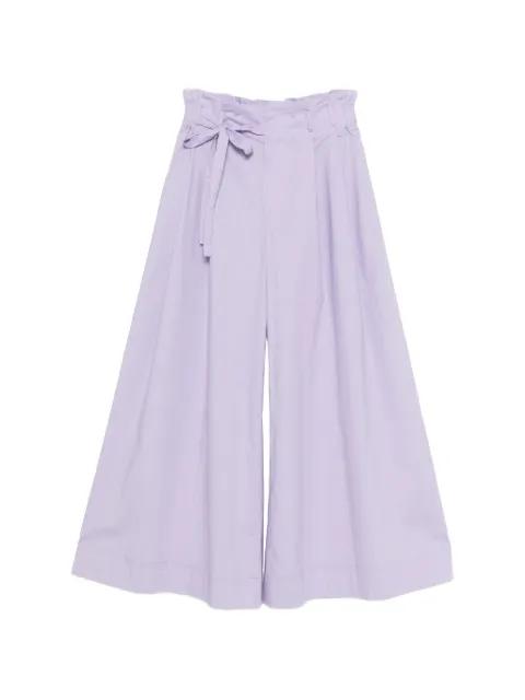 tie-waist pallazo pants by VIVETTA