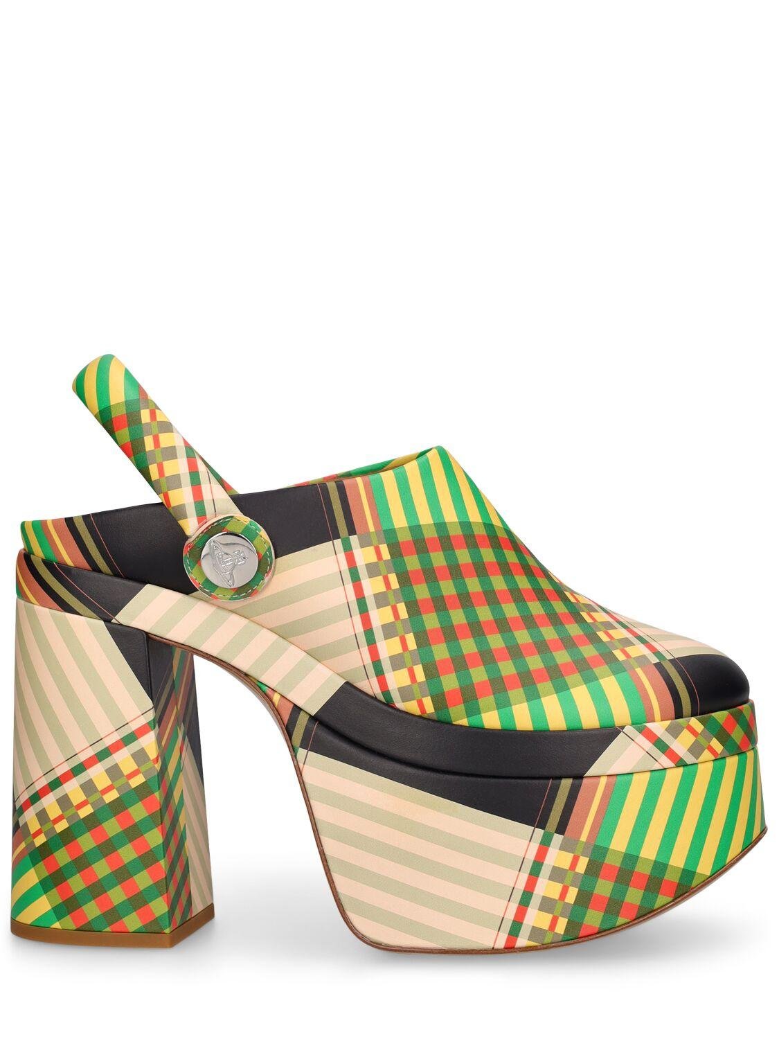 115mm Swamp Leather Clogs by VIVIENNE WESTWOOD
