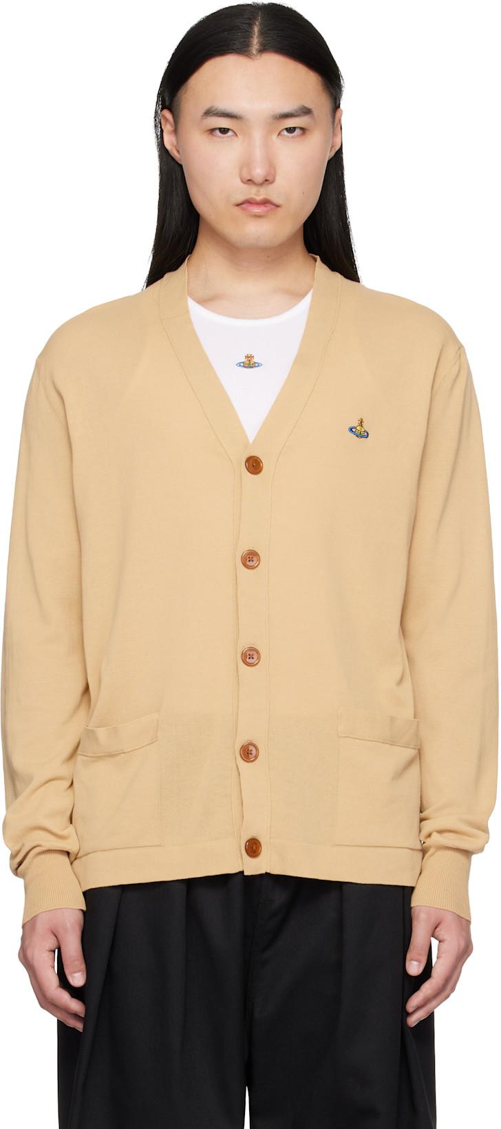 Beige Alex Cardigan by VIVIENNE WESTWOOD