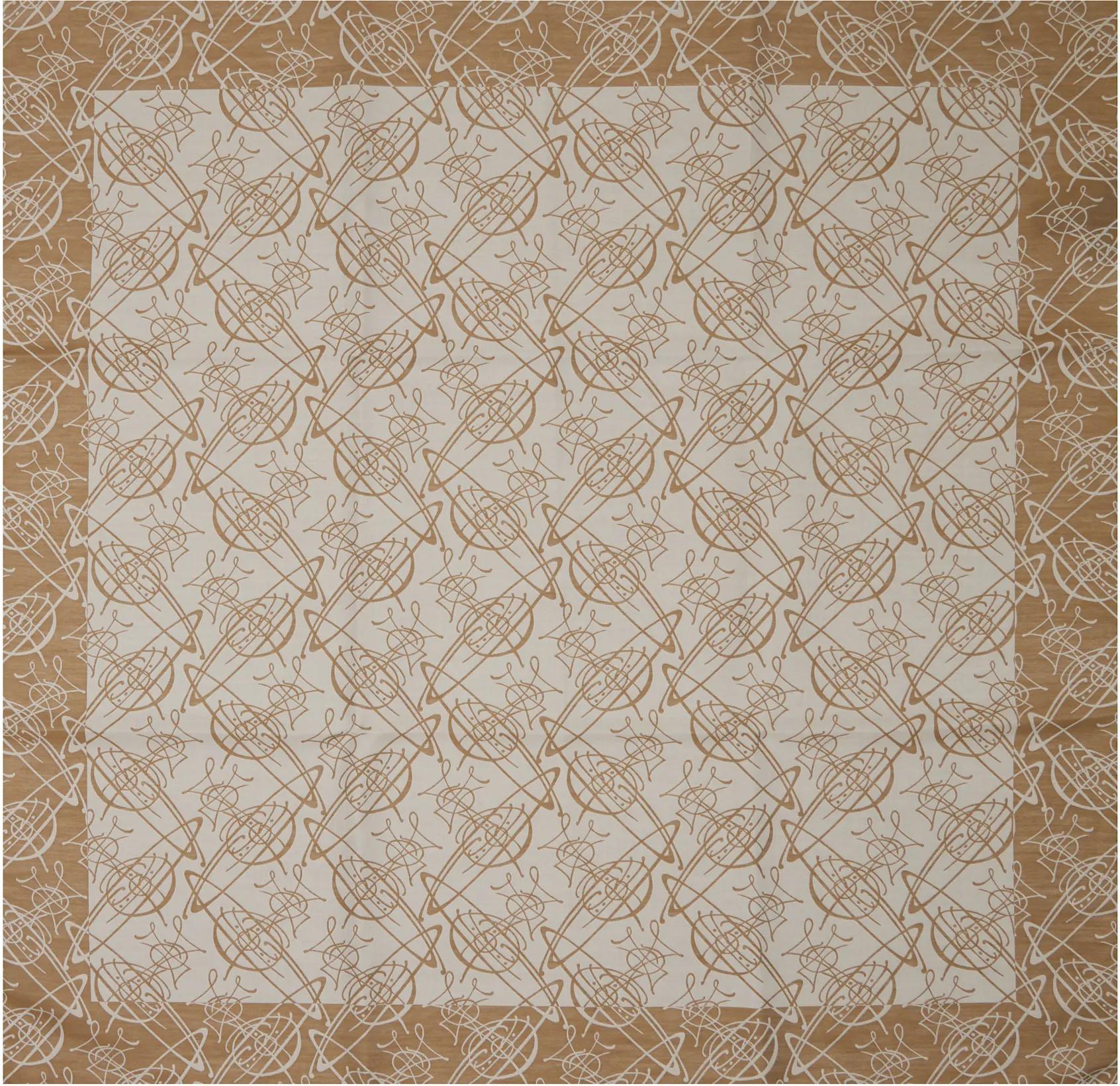 Beige Graffiti Orb Scarf by VIVIENNE WESTWOOD