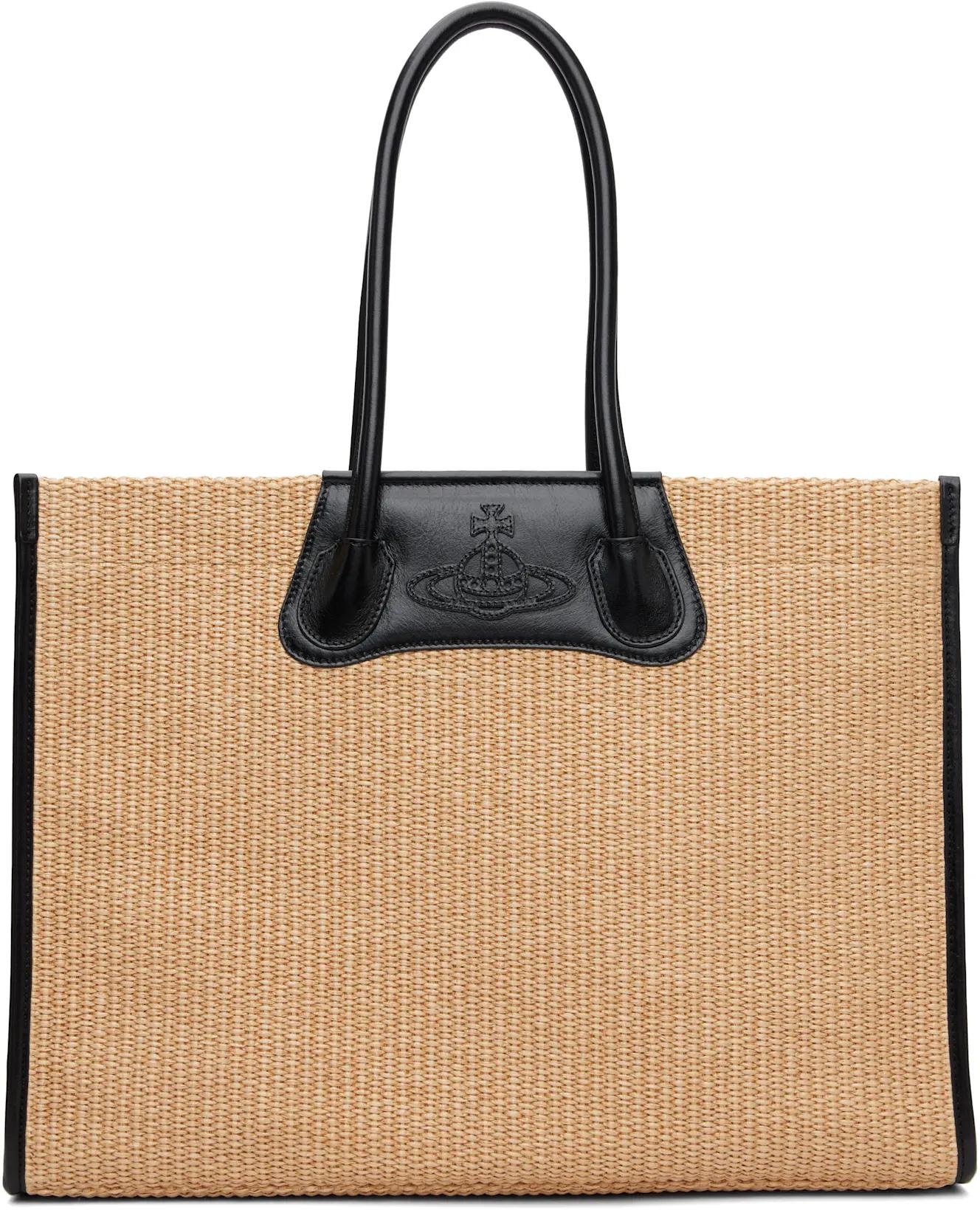 Beige Troy Tote by VIVIENNE WESTWOOD