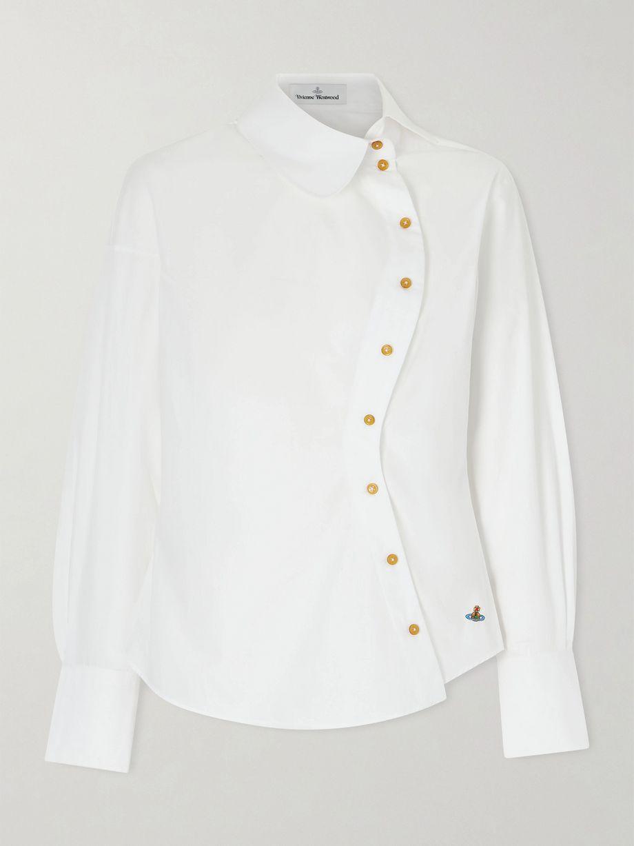 Bella embroidered cotton-poplin shirt by VIVIENNE WESTWOOD