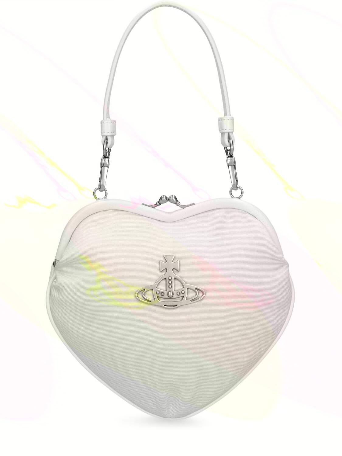 Belle Heart Frame Moiré Top Handle Bag by VIVIENNE WESTWOOD