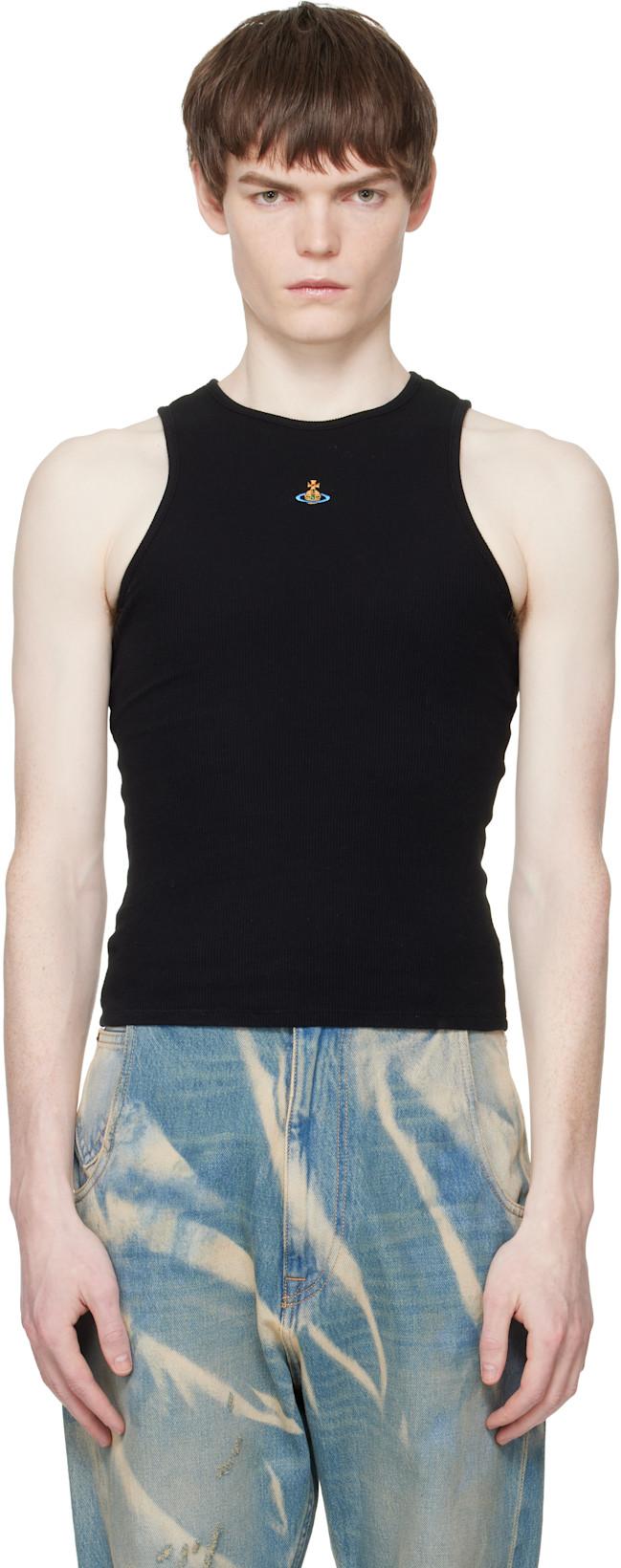 Black 90s Tank Top by VIVIENNE WESTWOOD