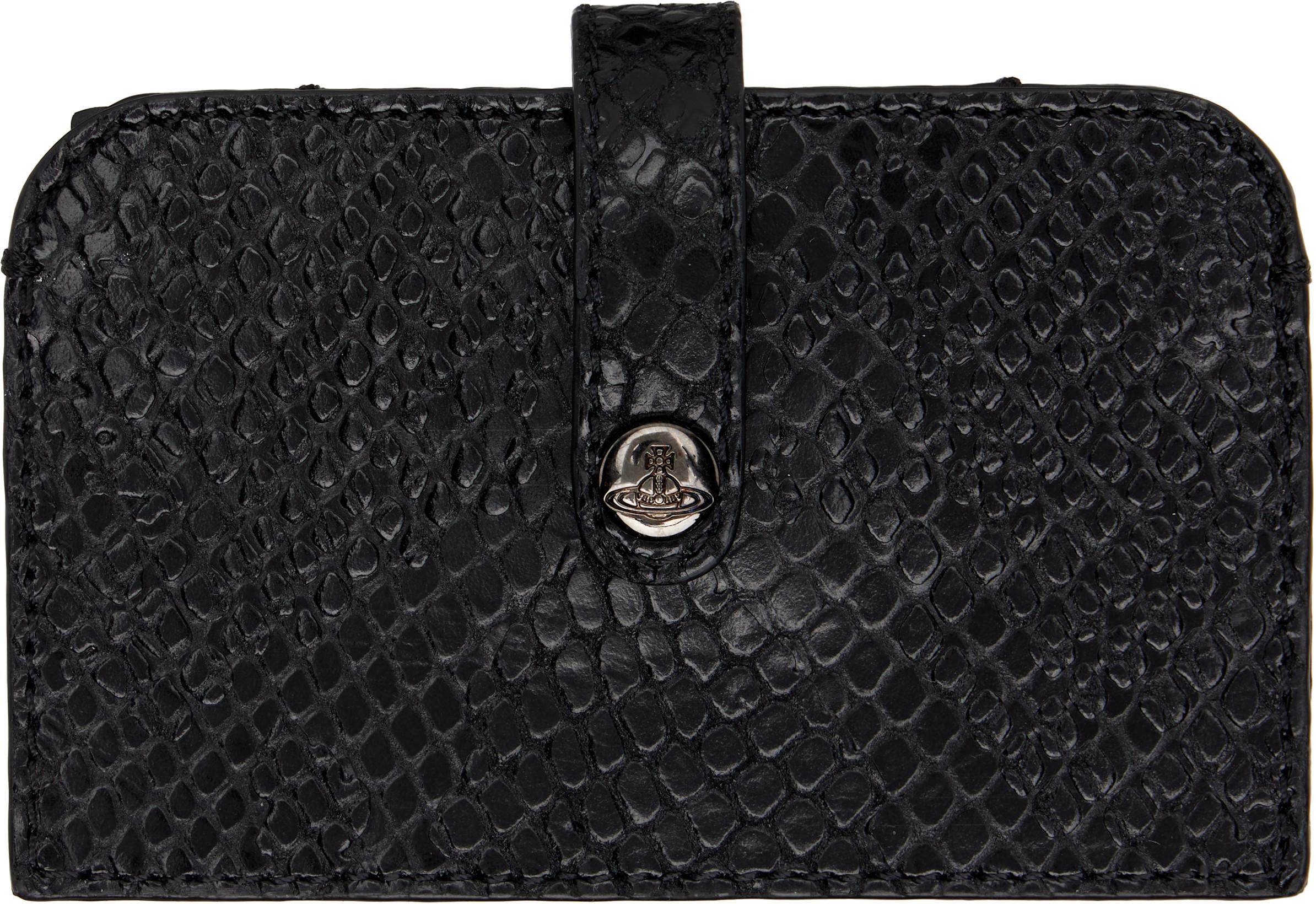 Black Accordion Card Holder by VIVIENNE WESTWOOD