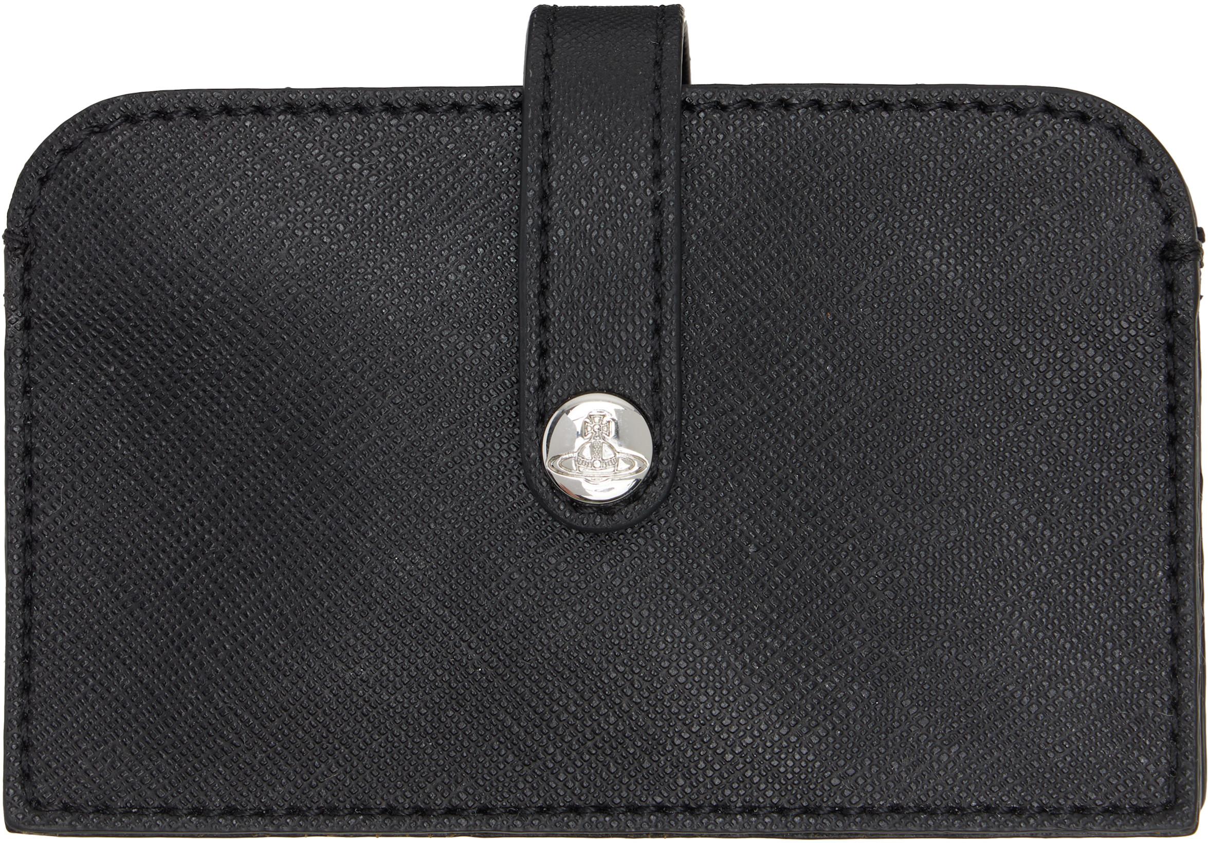 Black Accordion Card Holder by VIVIENNE WESTWOOD