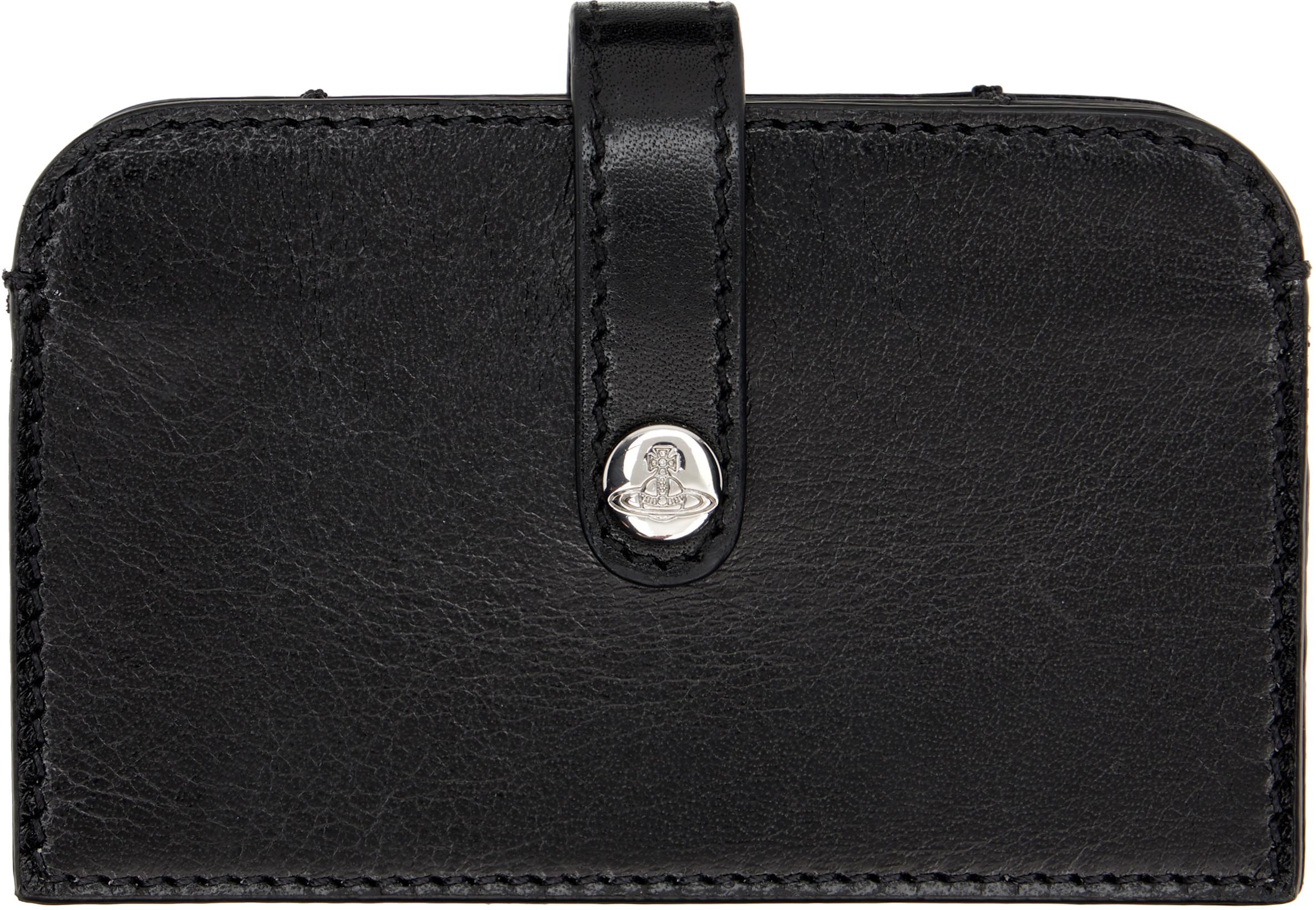 Black Accordion Card Holder by VIVIENNE WESTWOOD