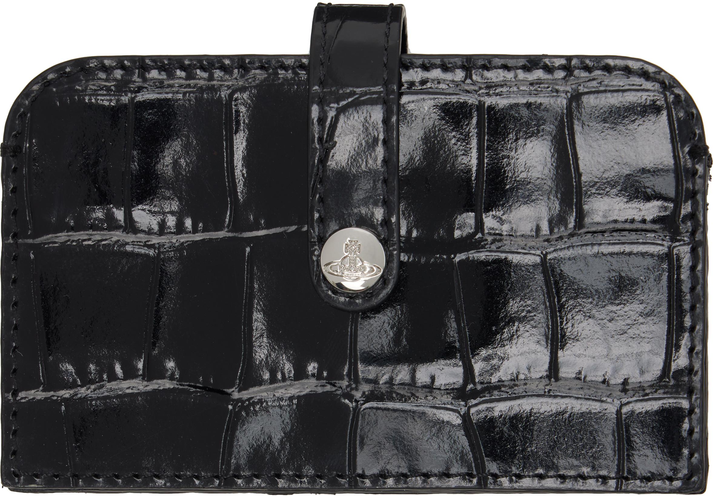 Black Accordion Card Holder by VIVIENNE WESTWOOD