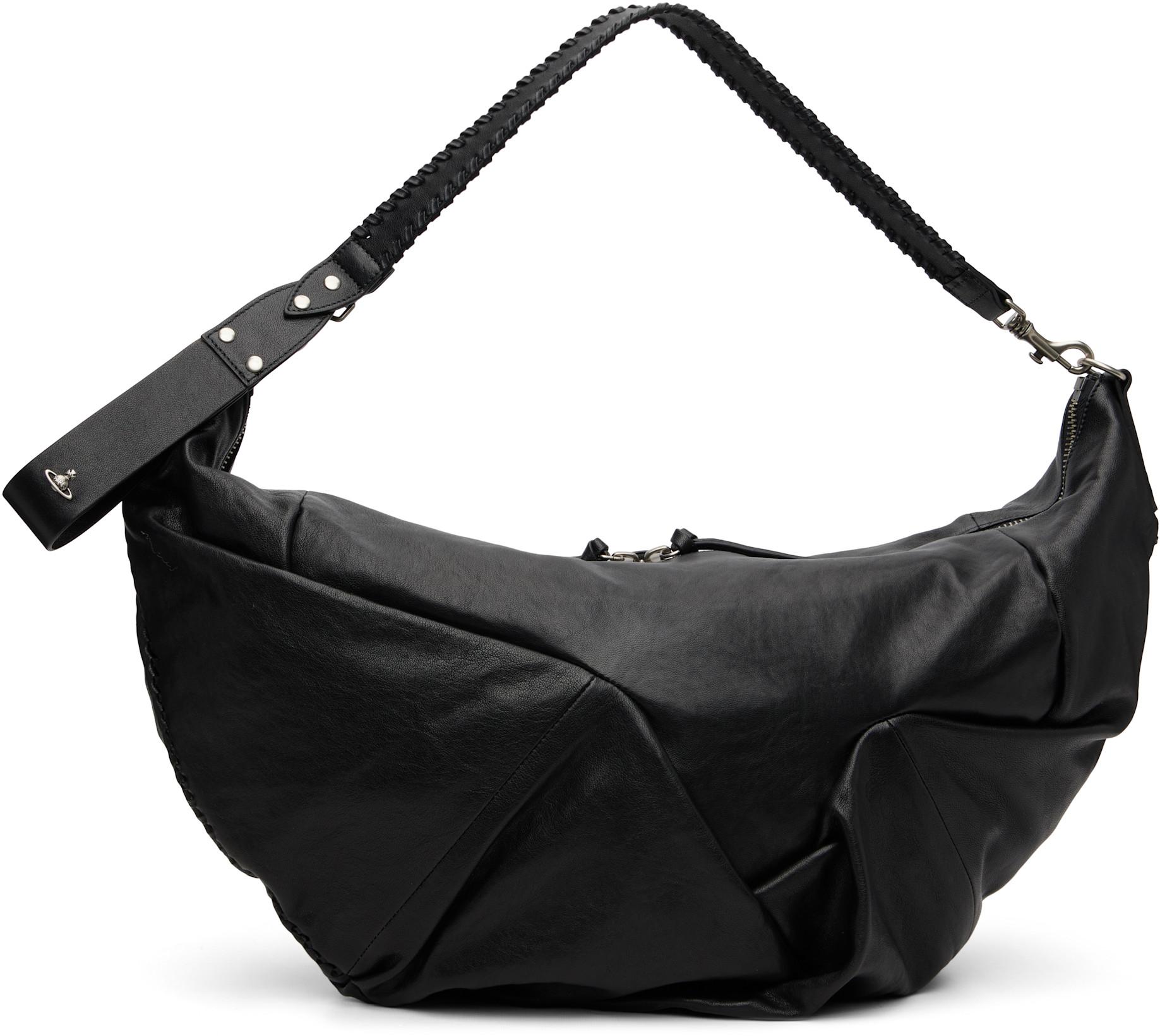 Black Agnes Large Shoulder Bag by VIVIENNE WESTWOOD