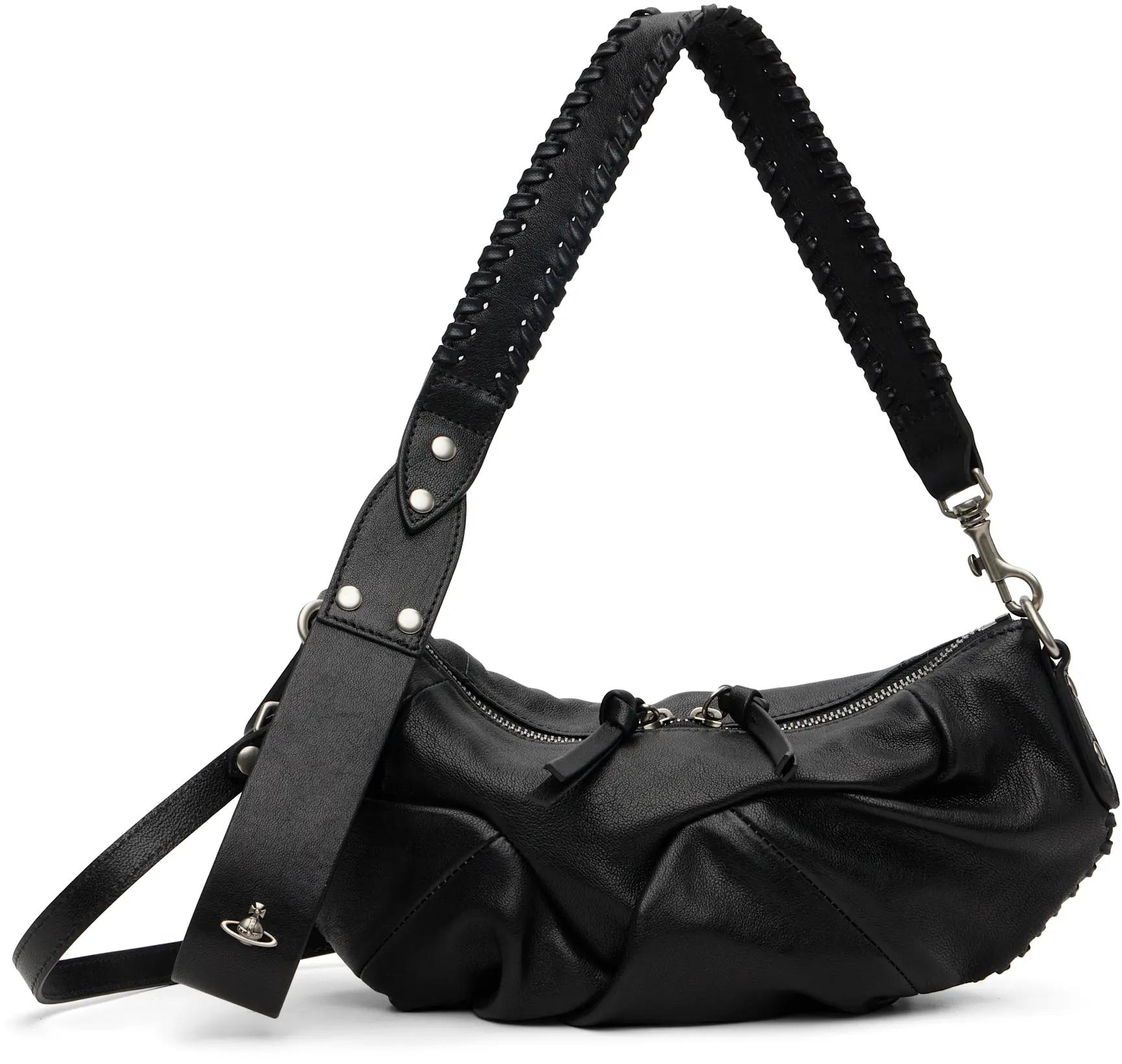 Black Agnes Small Shoulder Bag by VIVIENNE WESTWOOD