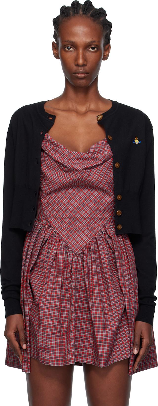 Black Bea Cropped Cardigan by VIVIENNE WESTWOOD