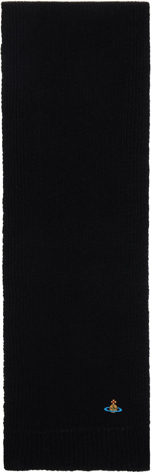 Black Cashmere Scarf by VIVIENNE WESTWOOD