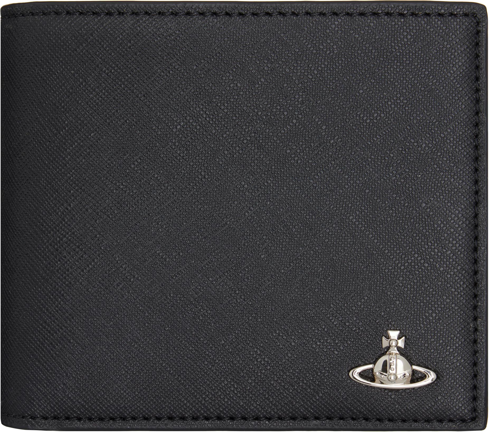 Black Coin Pocket Man Wallet by VIVIENNE WESTWOOD