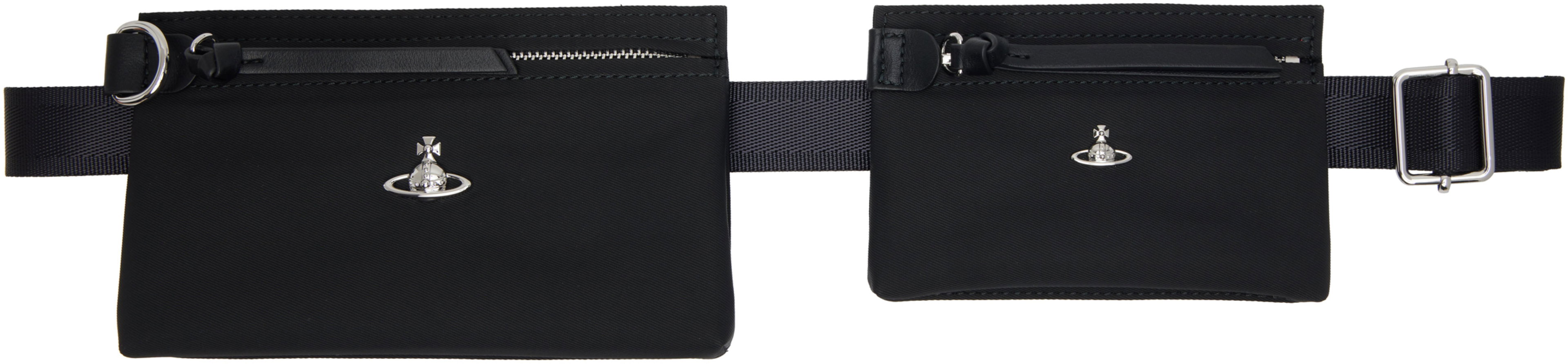 Black Double Pouch Belt by VIVIENNE WESTWOOD