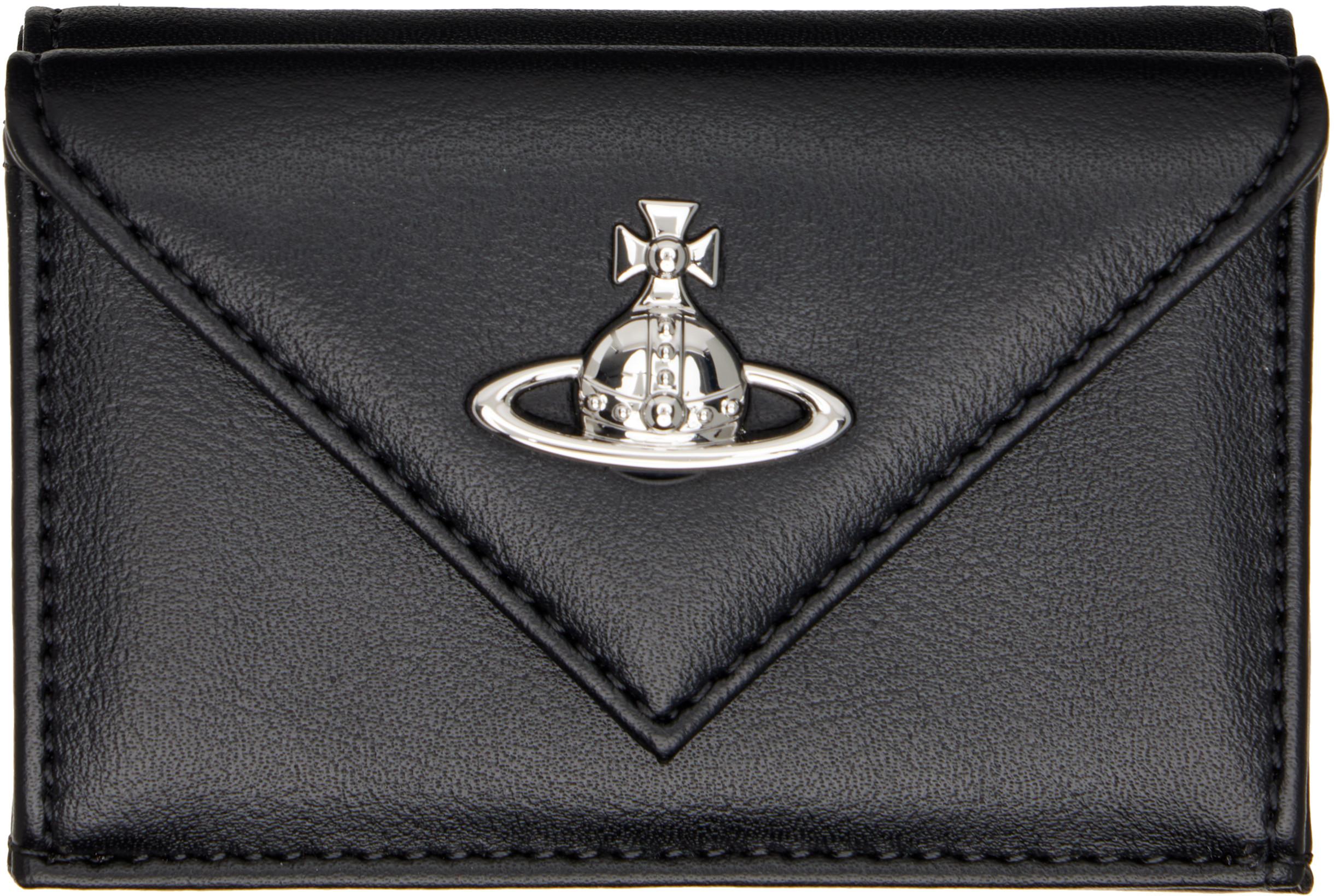 Black Envelope Billfold Wallet by VIVIENNE WESTWOOD