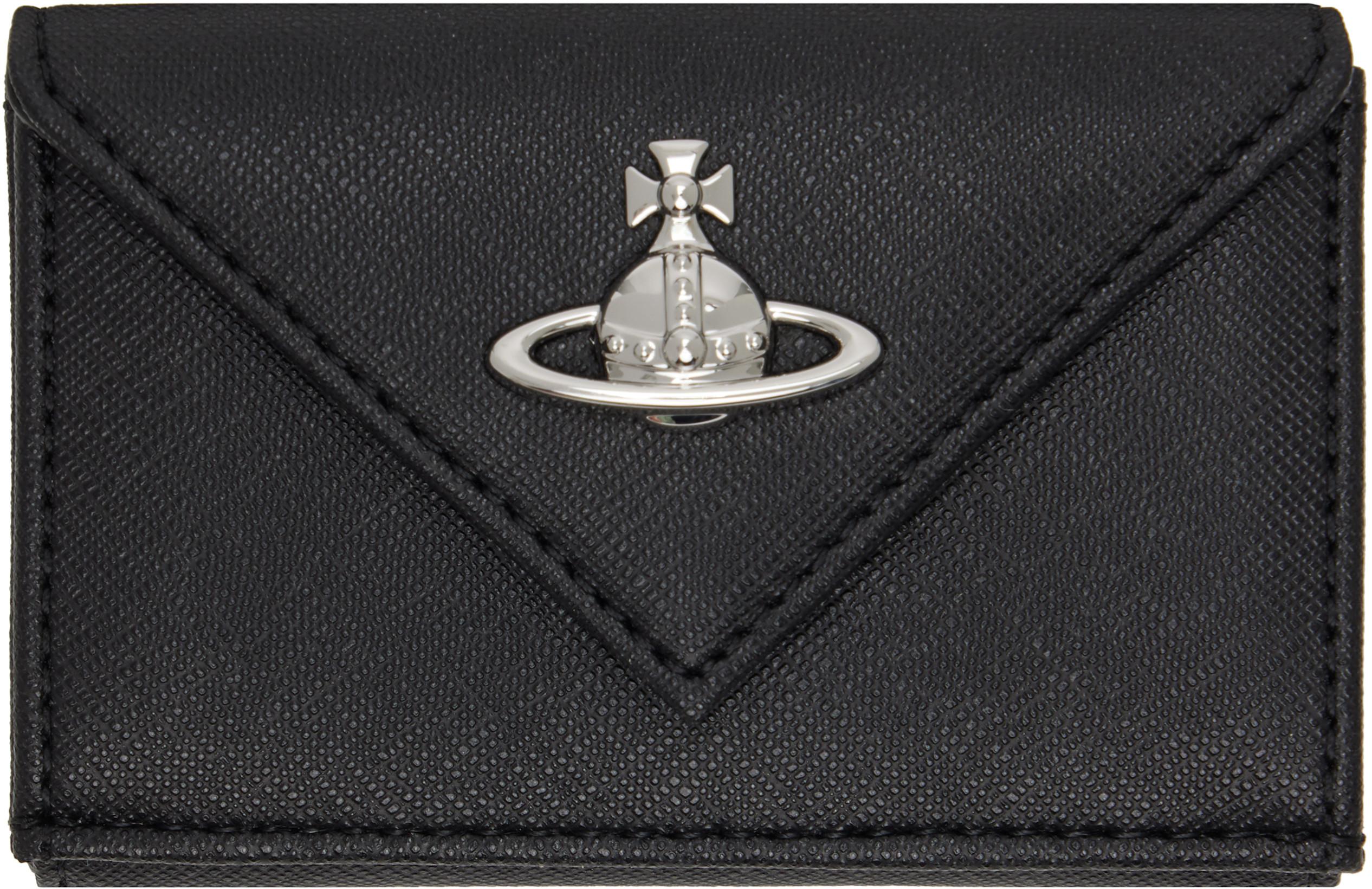 Black Envelope Billfold Wallet by VIVIENNE WESTWOOD