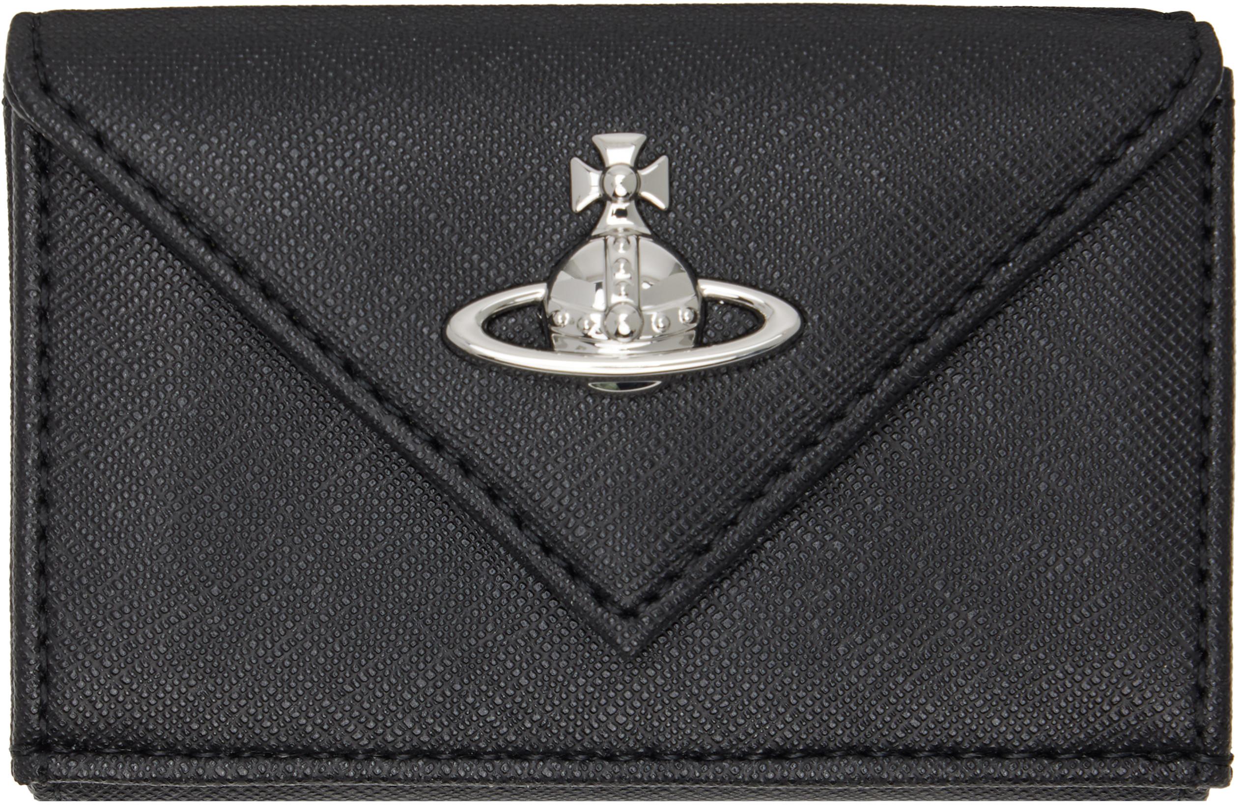 Black Envelope Billfold Wallet by VIVIENNE WESTWOOD