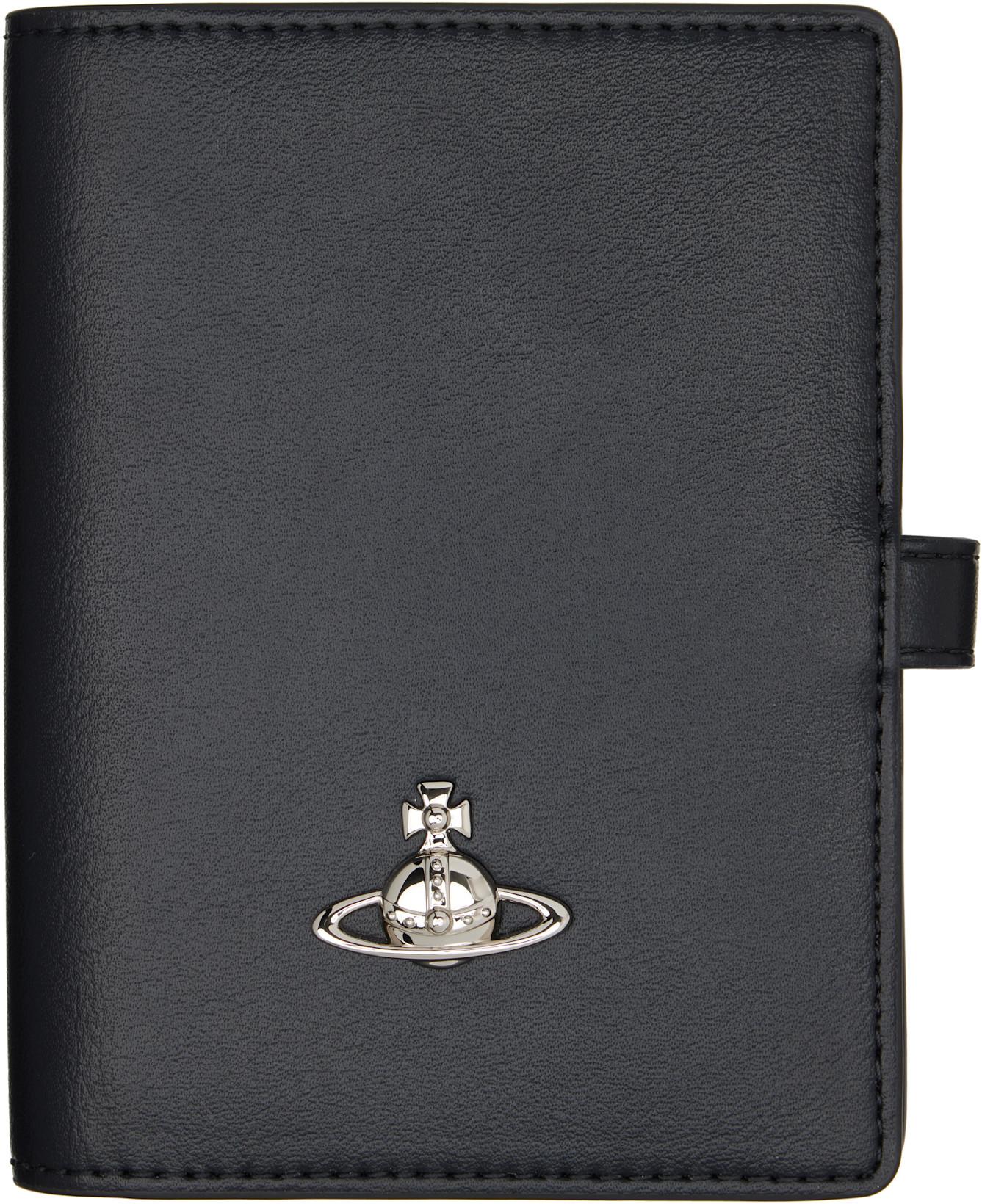 Black Faux-Leather Passport Holder by VIVIENNE WESTWOOD