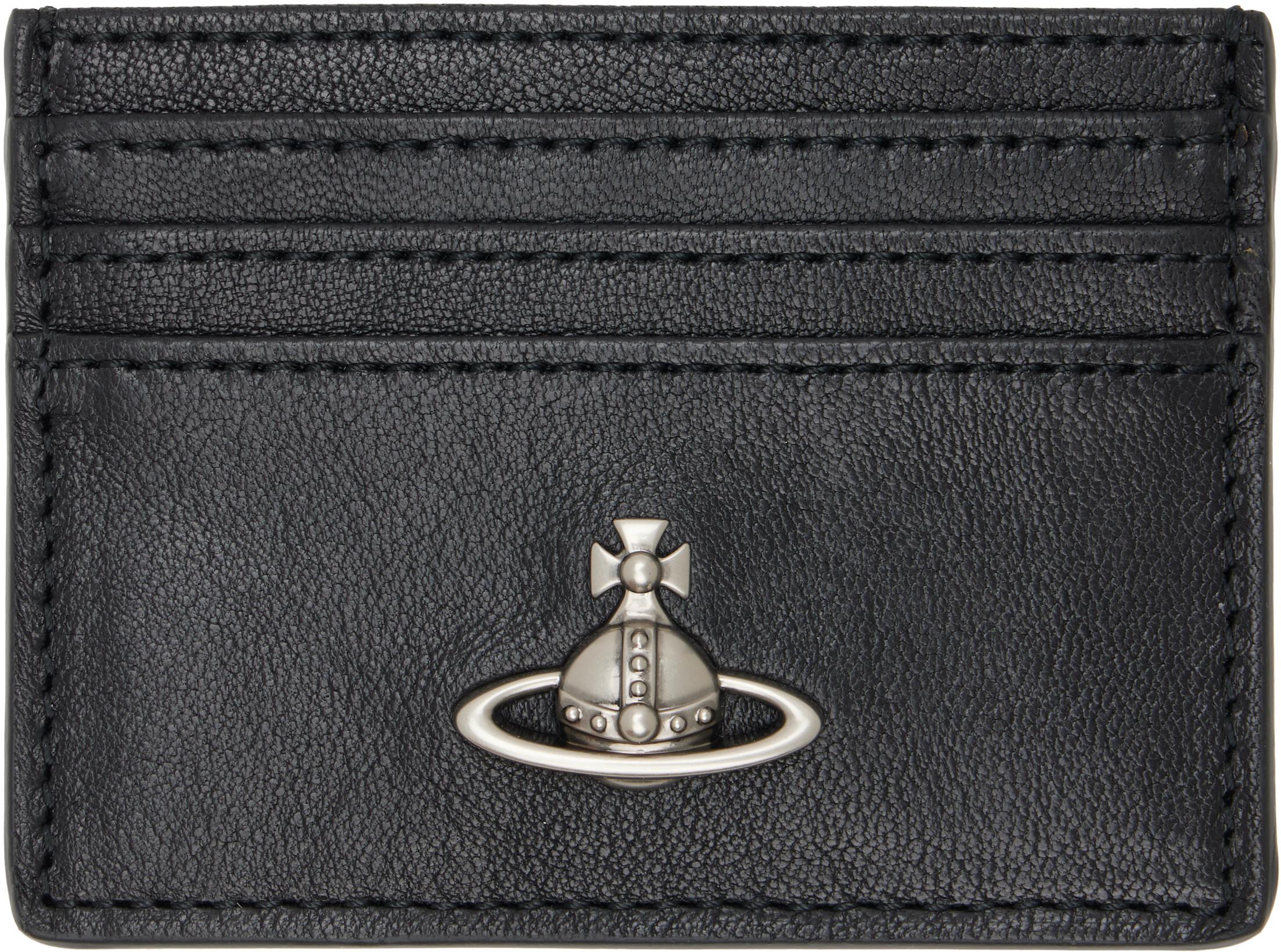 Black Flat Card Holder by VIVIENNE WESTWOOD
