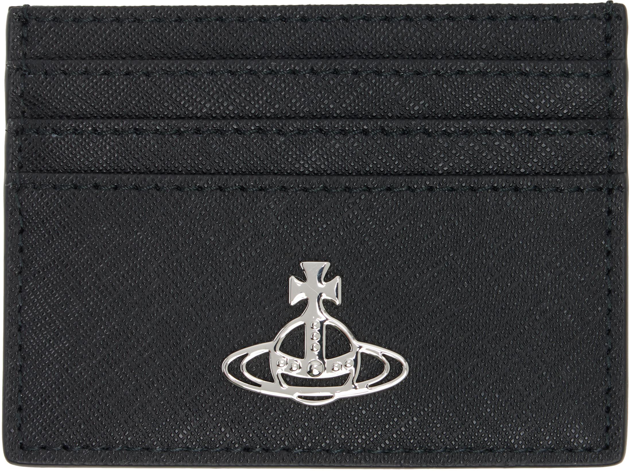 Black Flat Card Holder by VIVIENNE WESTWOOD