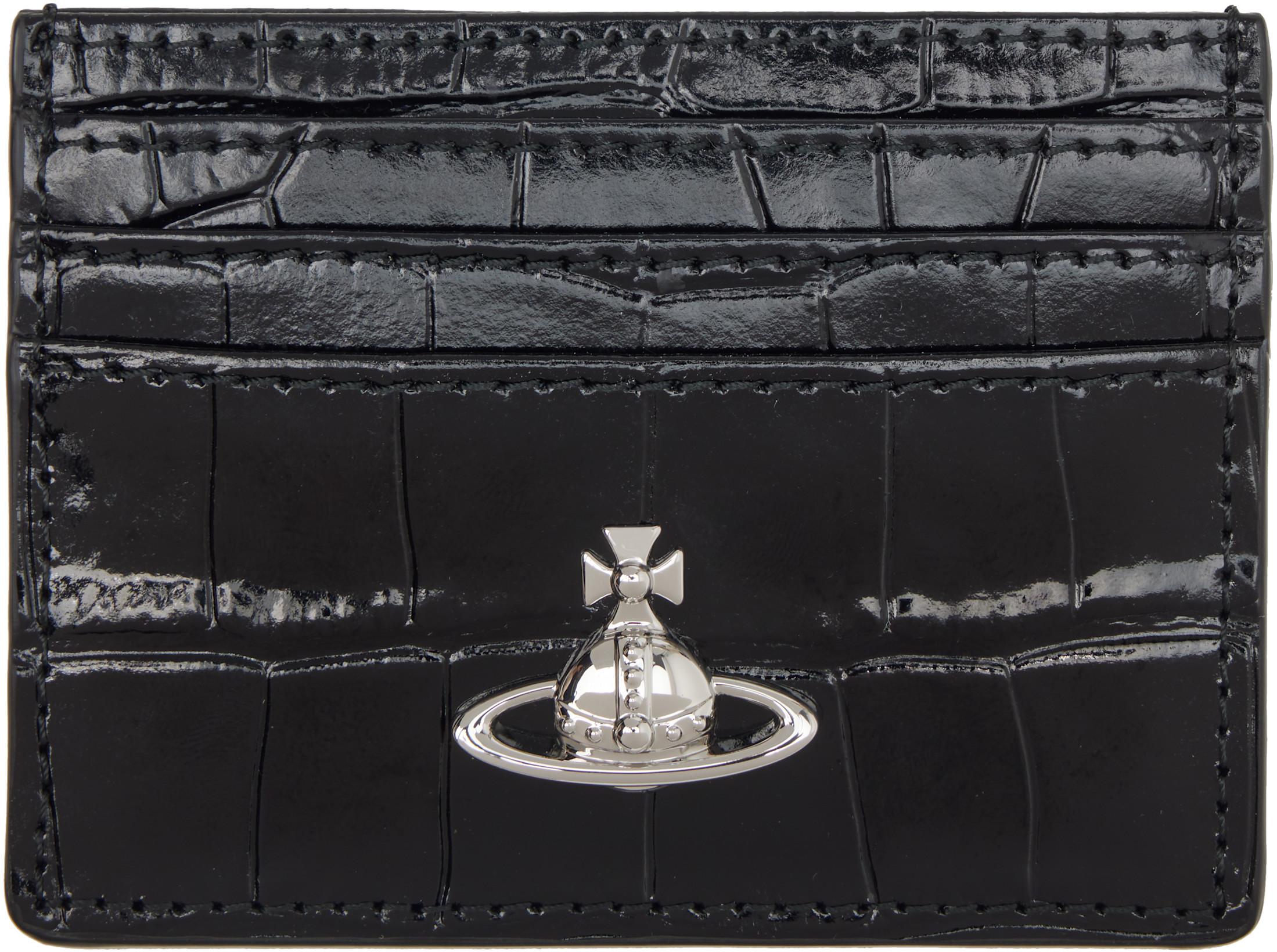 Black Flat Card Holder by VIVIENNE WESTWOOD