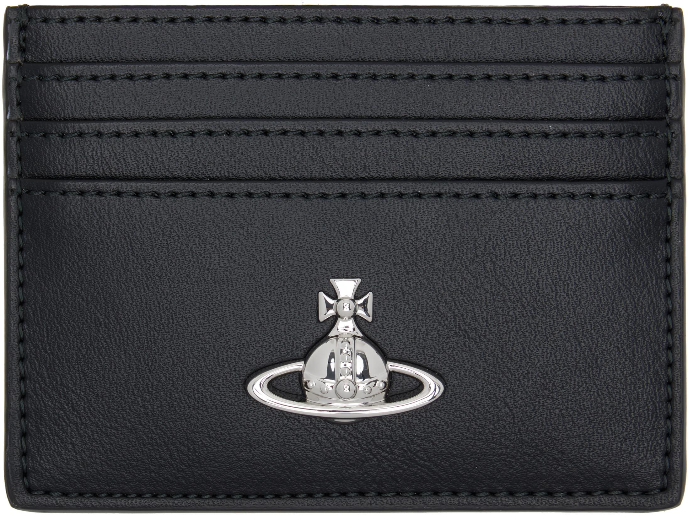 Black Flat Card Holder by VIVIENNE WESTWOOD