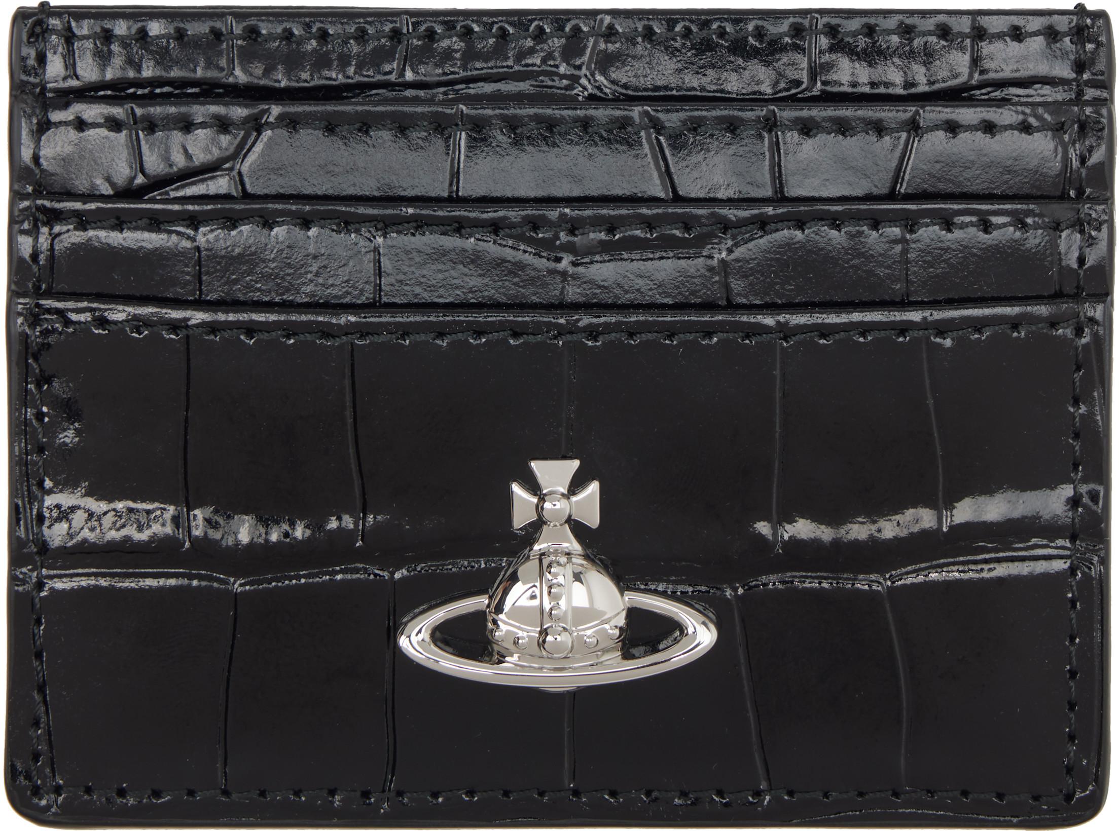Black Flat Card Holder by VIVIENNE WESTWOOD
