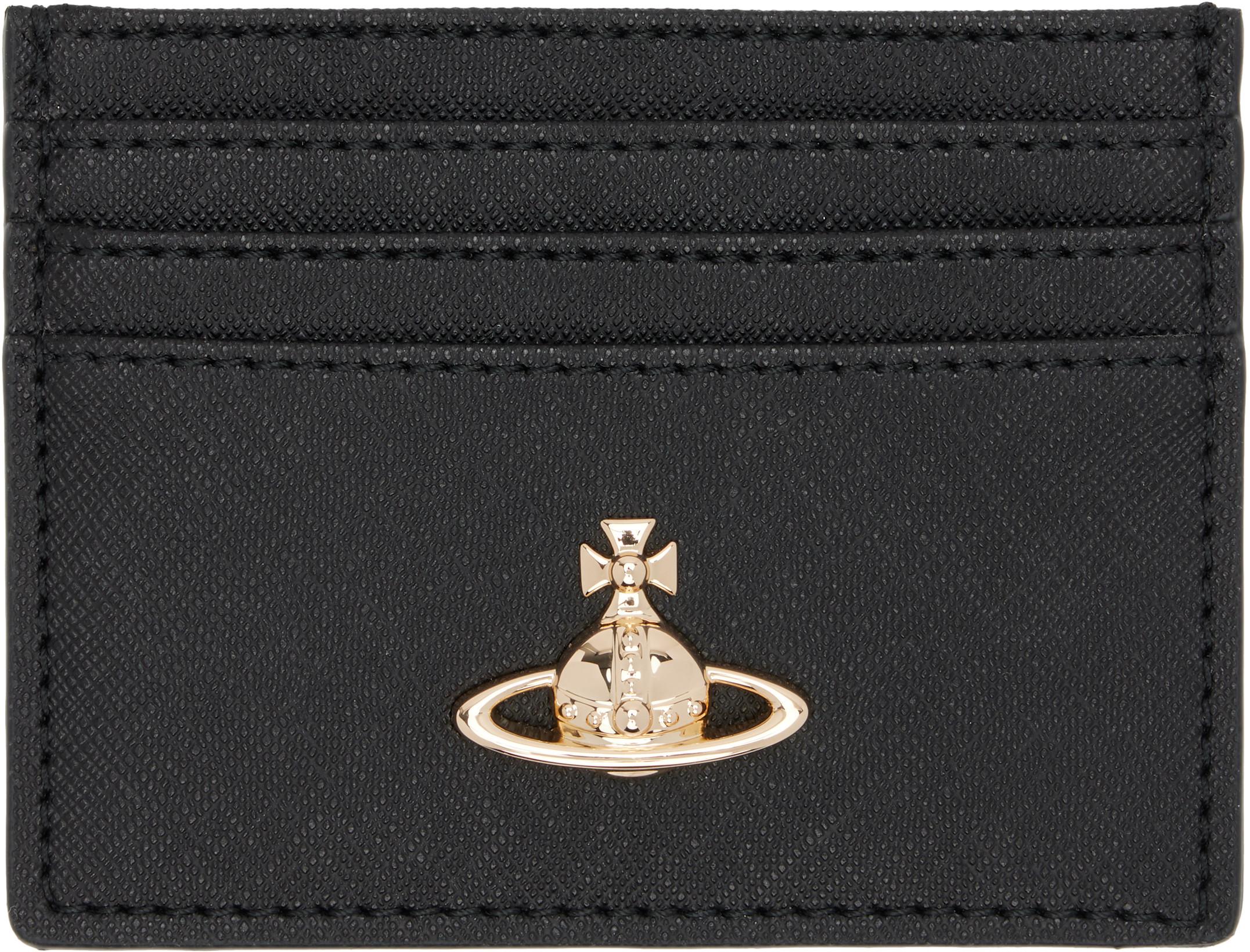 Black Flat Card Holder by VIVIENNE WESTWOOD