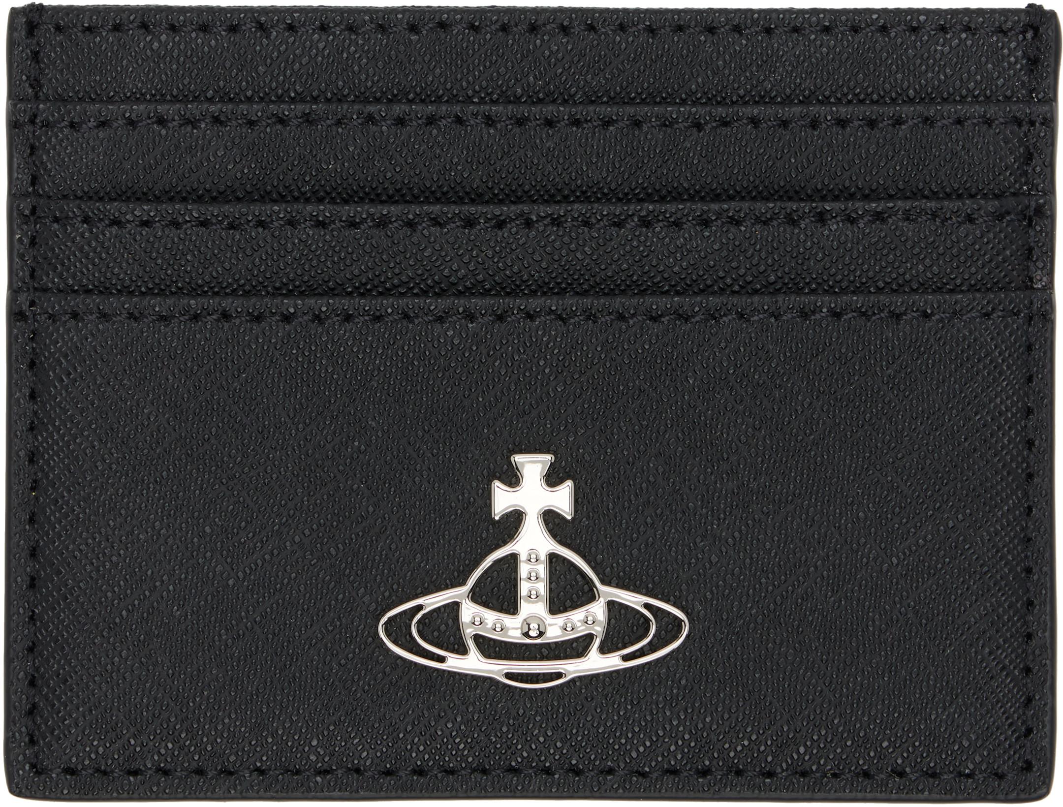 Black Flat Card Holder by VIVIENNE WESTWOOD