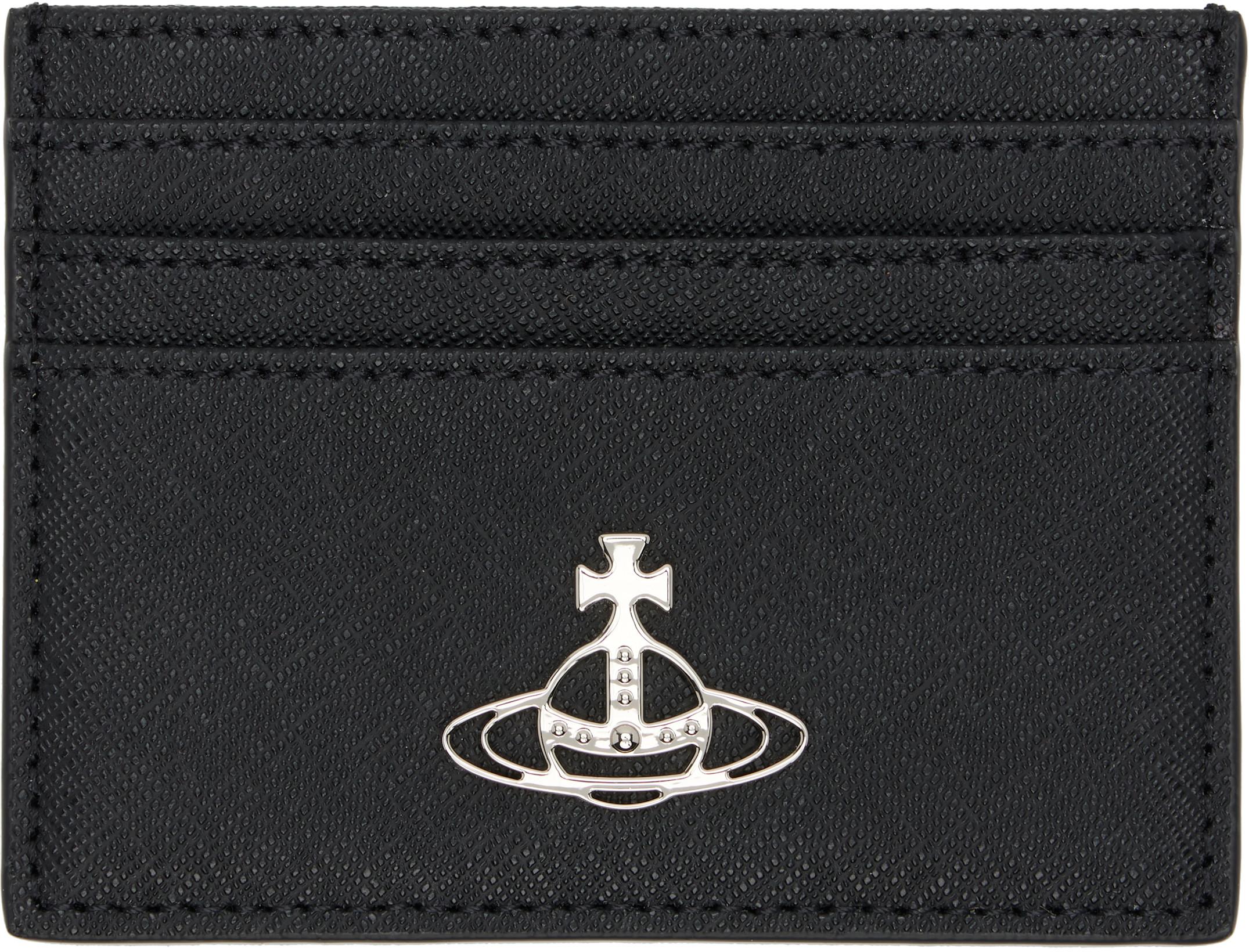 Black Flat Card Holder by VIVIENNE WESTWOOD