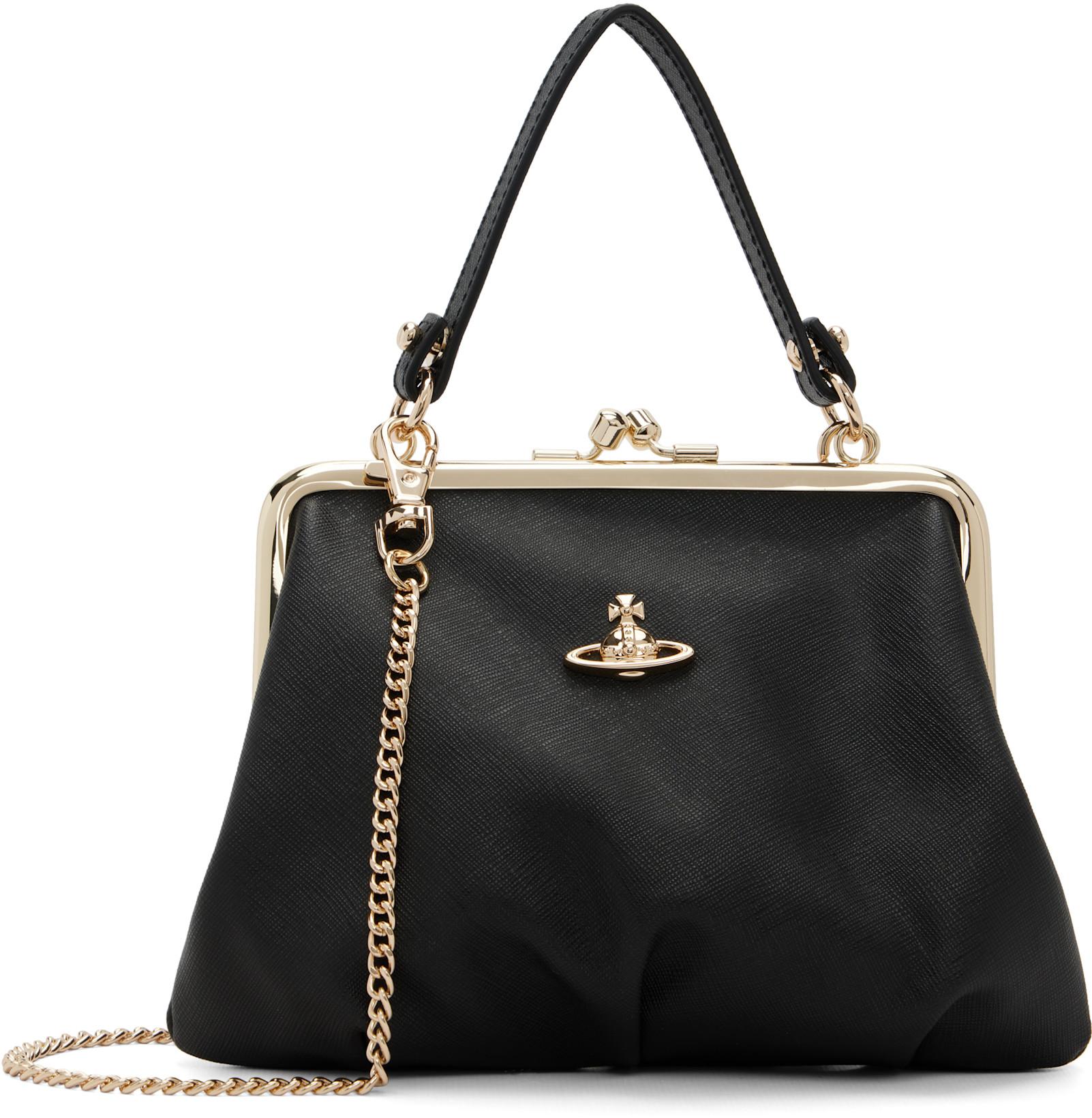 Black Granny Frame Bag by VIVIENNE WESTWOOD