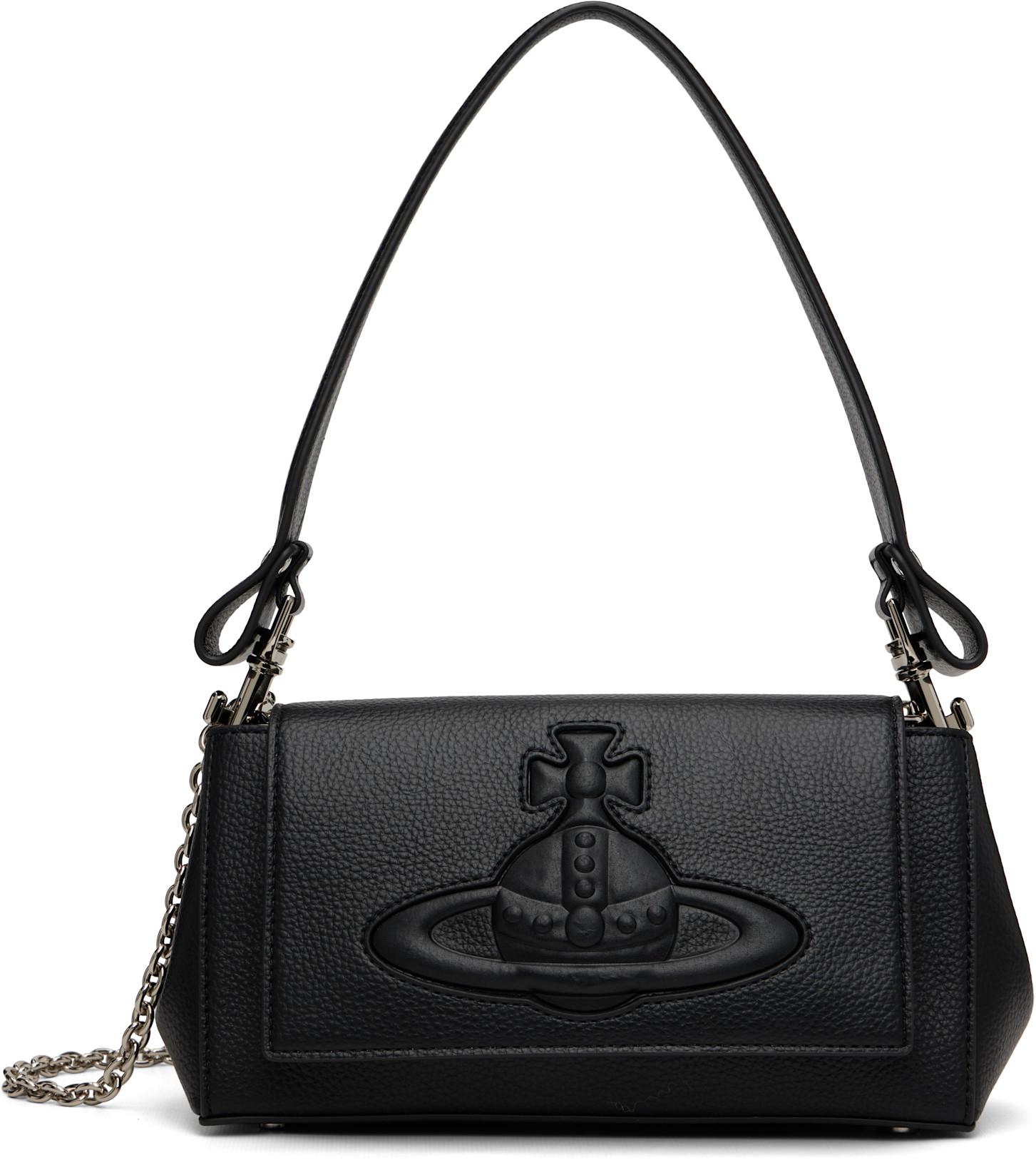 Black Hazel Medium Handbag by VIVIENNE WESTWOOD