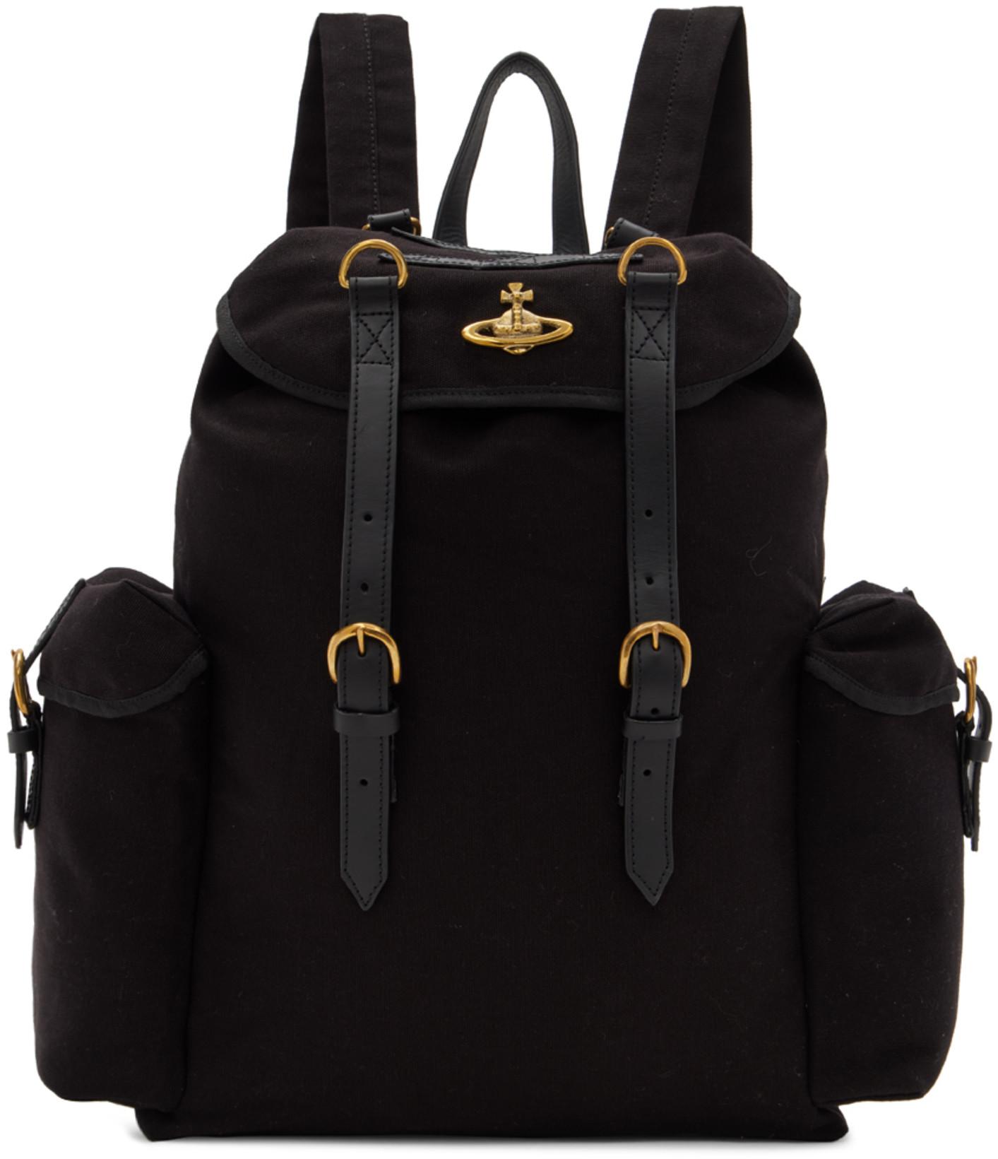 Black Highland Backpack by VIVIENNE WESTWOOD