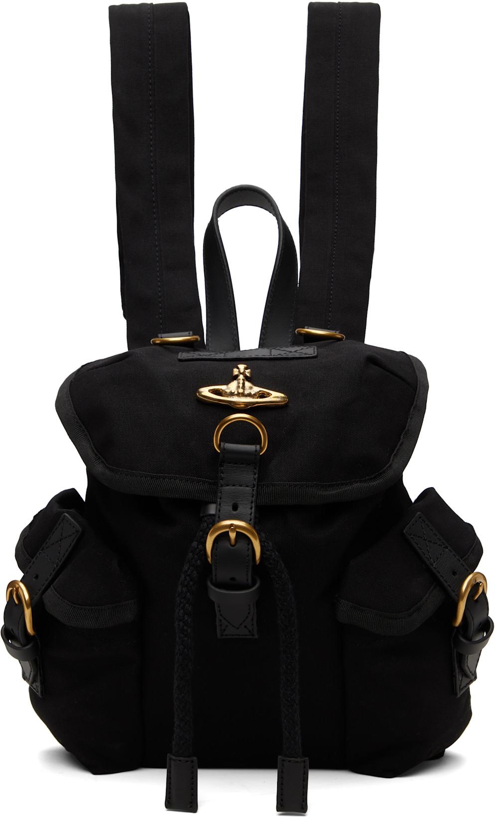 Black Highland Small Backpack by VIVIENNE WESTWOOD