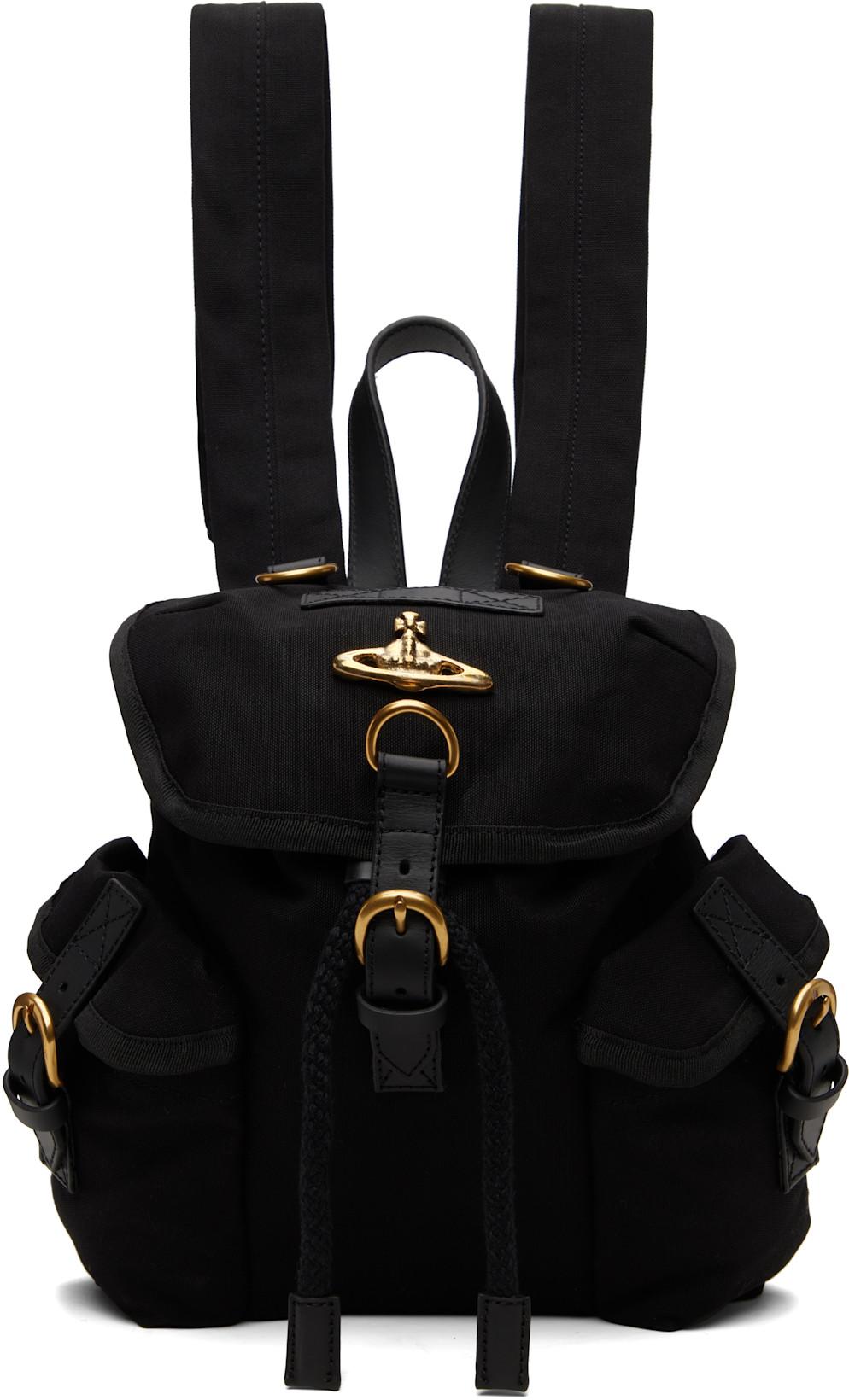 Black Highland Small Backpack by VIVIENNE WESTWOOD