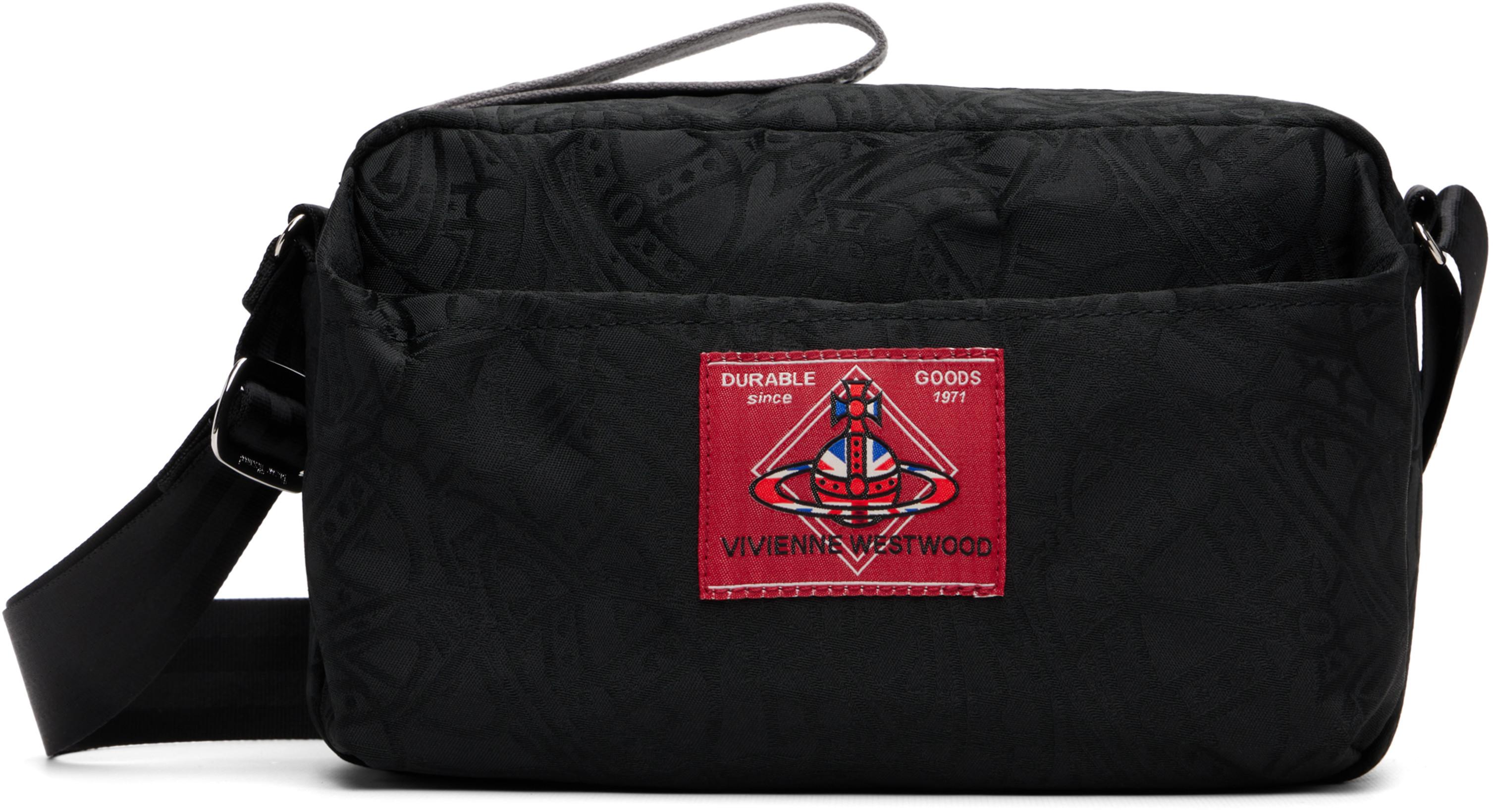 Black Jude E/W Crossbody Bag by VIVIENNE WESTWOOD