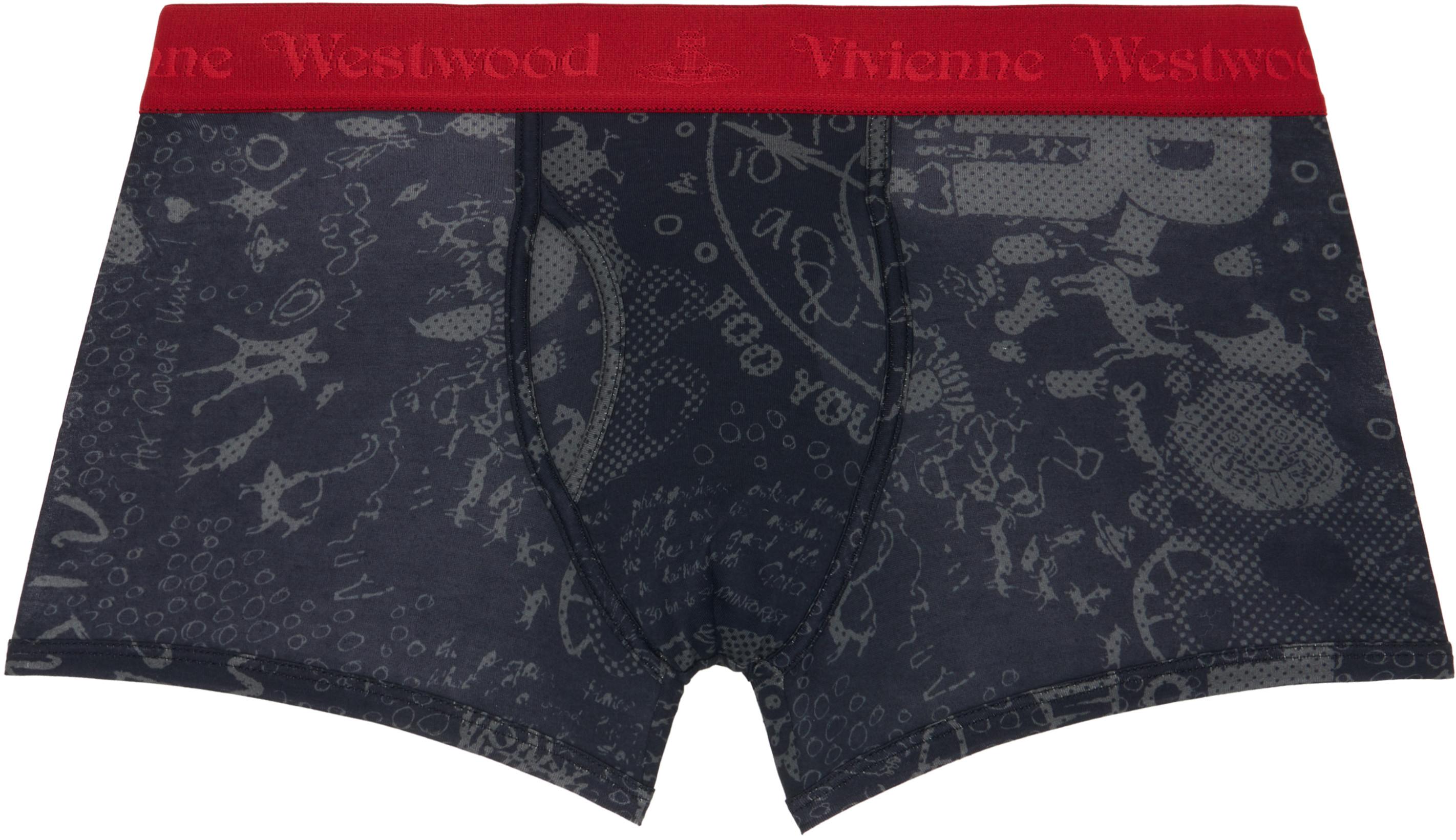 Black 'Let It Rock' Boxer Briefs by VIVIENNE WESTWOOD
