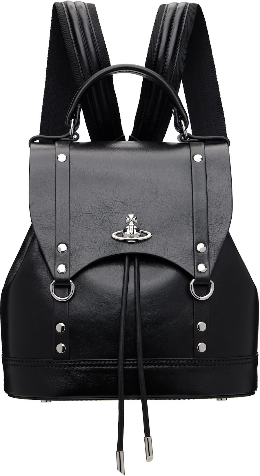 Black Max Small Backpack by VIVIENNE WESTWOOD