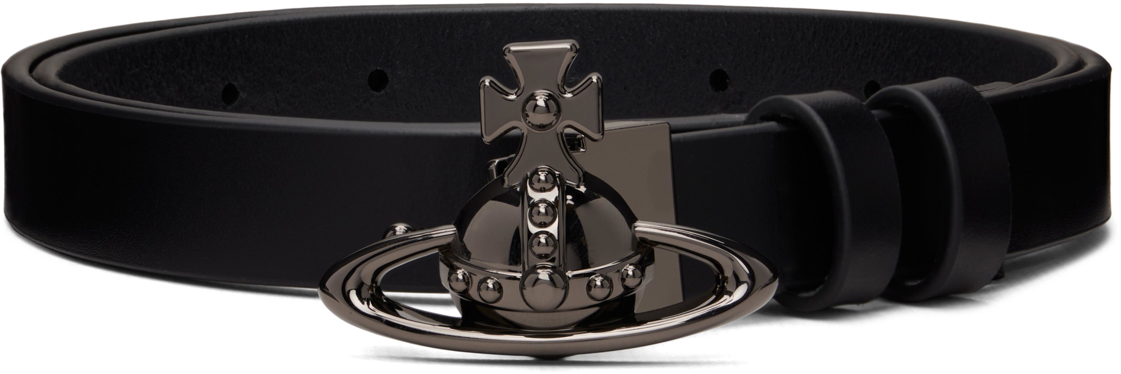 Black Orb Buckle Belt by VIVIENNE WESTWOOD